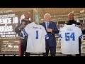 ERROL SPENCE AND YORDENIS UGAS HAVE CEREMONIAL FACE OFF IN COWBOYS STADIUM
