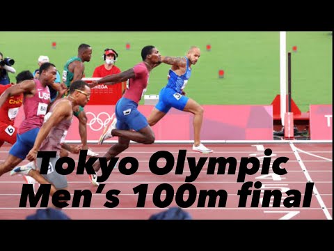 Tokyo Olympic Men’s 100m Final side camera