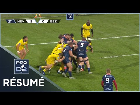PRO D2 - Résumé USON Nevers-AS Béziers Hérault: 23-19 - J13 - Saison 2022/2023