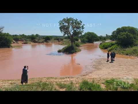 05-30-2023 Amarillo, TX  - Canadian River Flooding, Banks Crested