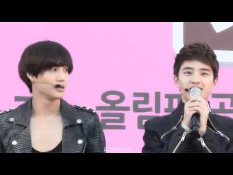 [Fancam] 121007 EXO-K at Love Sharing Concert (KaiSoo focus)