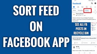 How To Sort Feed On Facebook App