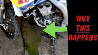 Why Your Dirt Bike Is Leaking Coolant Out The Overflow & How To Fix It