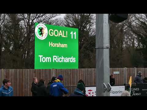 Horshams 3rd Goal Tom Richards 40th minute