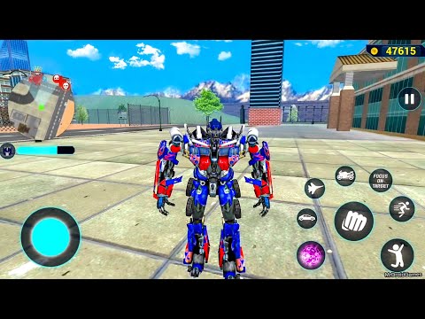Optimus Prime Multiple Transformation Jet Robot Car Game 2020 - Android Gameplay