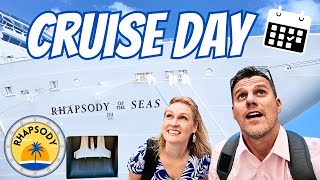 Boarding Rhapsody of the Seas in Puerto Rico - Day 1 Cruise Vlog - Royal Caribbean - San Juan