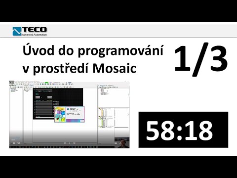 Úvod do programování v prostředí Mosaic 1/3; záznam webináře