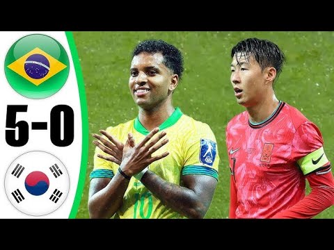 Brazil vs South Korea 5 0 Highlights & All Goals 🔥 Friendlies 2025 HD