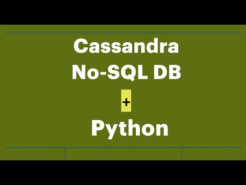 Data Science Cassandra Column Wide Nosql Database Using Python Programming