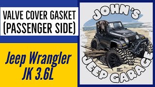 Jeep Wrangler JK  3.6L Valve Cover Gasket  Passenger Side & PCV Valve replacement