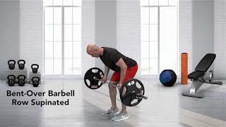 Bent-Over Barbel Row Supinated exercise video thumbnail