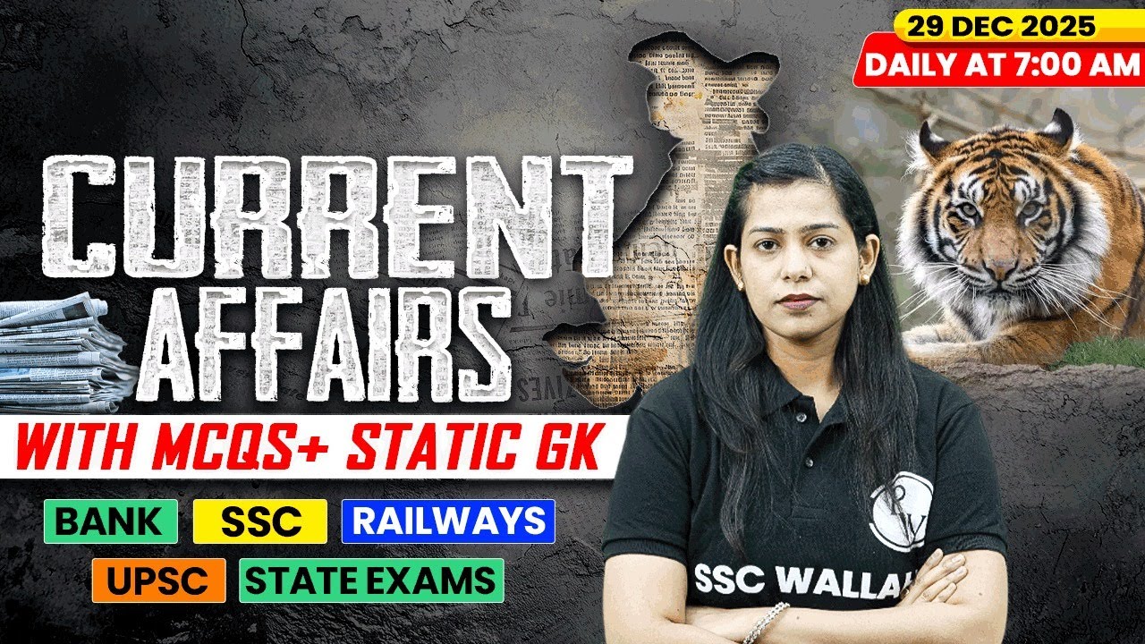 Current Affairs Today | 29 December Current Affairs 2025 | Daily Current Affairs | By Krati Mam