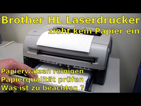 Brother HL Laserdrucker Probleme beim Papiereinzug - kein Papiereinzug aus dem Papierkassette Video