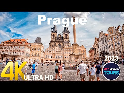 Praga, República Tcheca 🇨🇿 Passeio a pé Parte 1 - Cidade Velha | 4k60fps |
