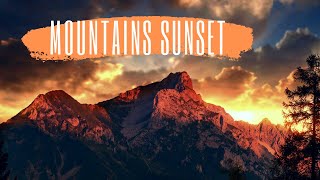 Cinematic FPV - Mountains Sunset