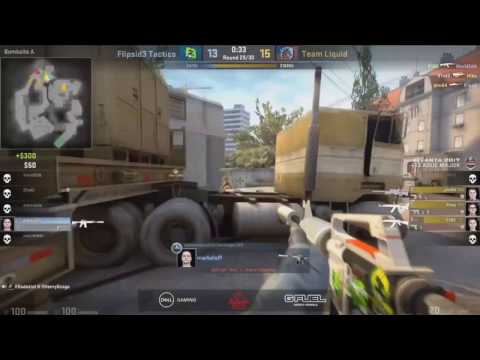 Flipside Markeloff  Сlutch 1v3 vs Liquid @ ELEAGUE MAJOR 2017