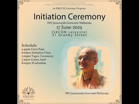Initiation Ceremony with HH Janananda Goswami Maharaja - 17 June 2025