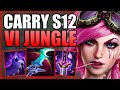 HOW TO PLAY VI JUNGLE & CARRY THE GAME IN SEASON 12! - Best Build/Runes S+ Guide - League of Legends