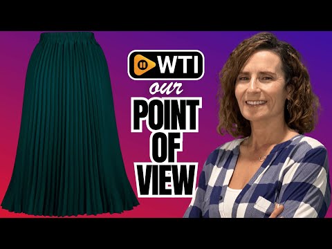 Women's Pleated Skirts High Elastic Waist A-Line Swing Skirt Midi Length X-Large Dark Green - WTI product video review