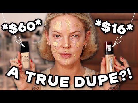 IS THIS A DUPE FOR YSL ALL HOURS FOUNDATION?! L'Oreal Infallible Foundation vs YSL All Hours