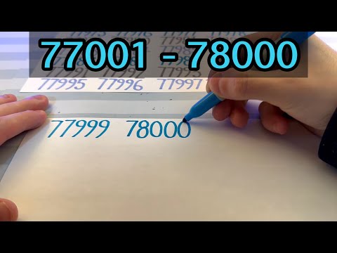 Writing Counting 77001 78000