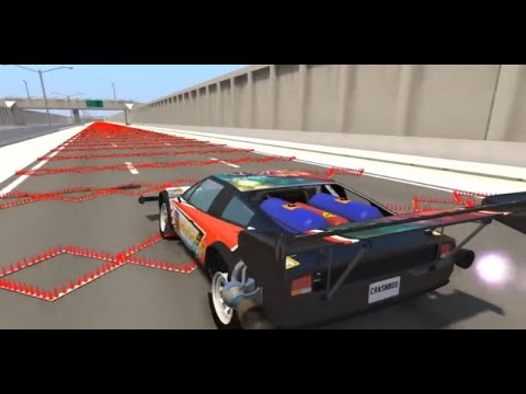 200 Spike strip challenge #1-Beamng drive crash testing car crashes