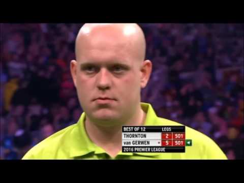 Michael van Gerwen 117,95! Avg vs Robert Thornton 2016 Premier League of Darts [FULL MATCH