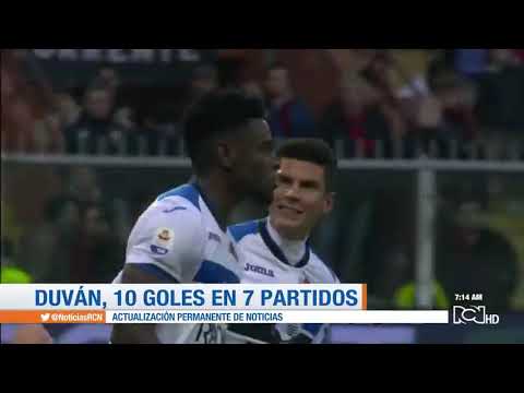Duván Zapata, 10 goles en los últimos 7 partidos con Atalanta