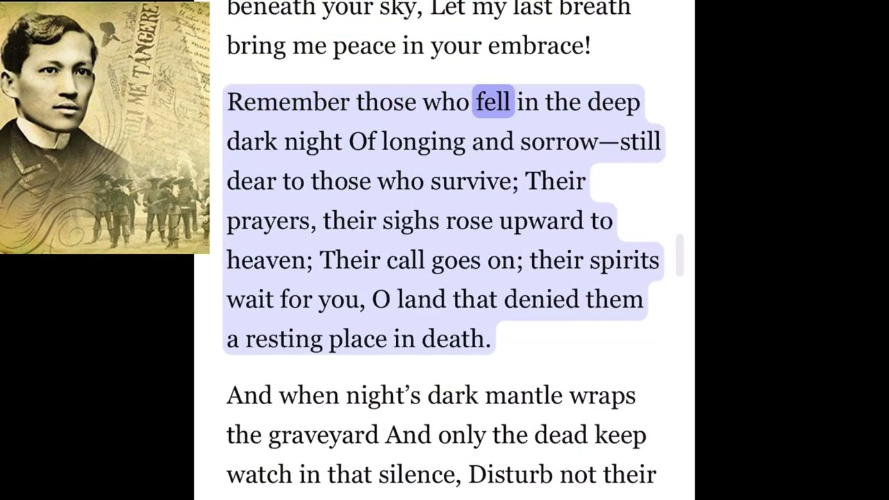 Mi Ultimo Adiós or My Last Farewell by Jose Rizal in clear and modern English