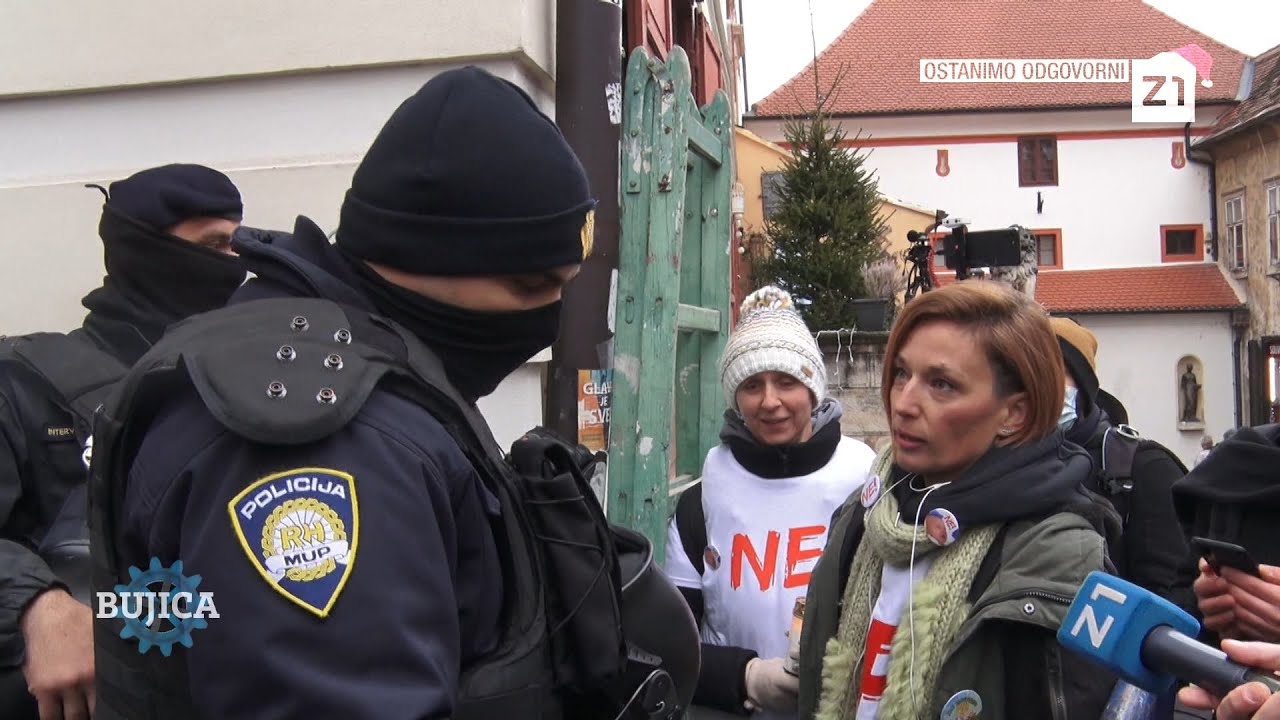 BUJICA 15.12.2021. PROSVJEDI PRED SABOROM! BEZ CENZURE: Tomislav Stockinger o koronakrizi!