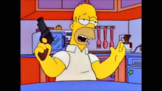 The Simpsons - Homer and his gun