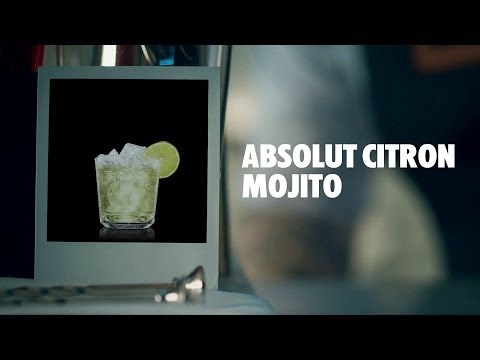 ABSOLUT CITRON MOJITO DRINK RECIPE - HOW TO MIX