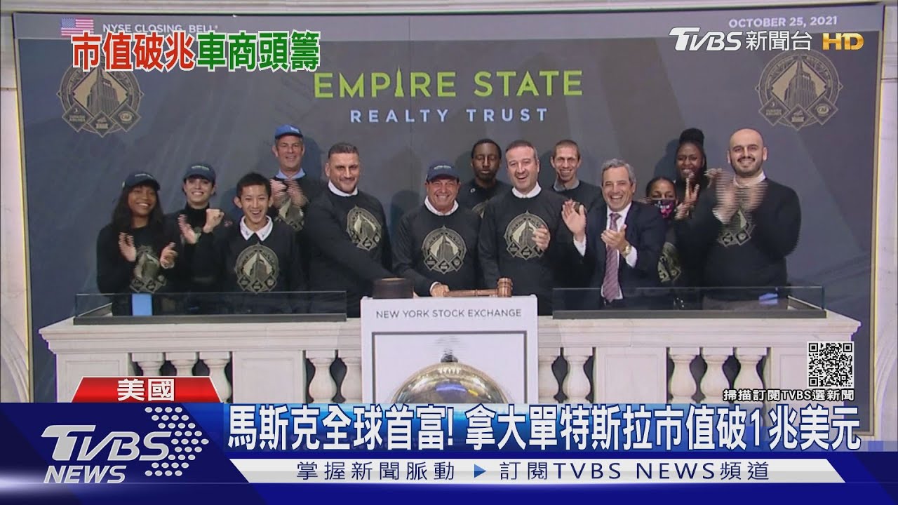 馬斯克成全球首富! 拿大單特斯拉市值破1兆美元