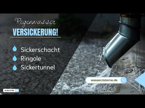 💧 Regenwasser effektiv versickern lassen – so funktioniert’s!