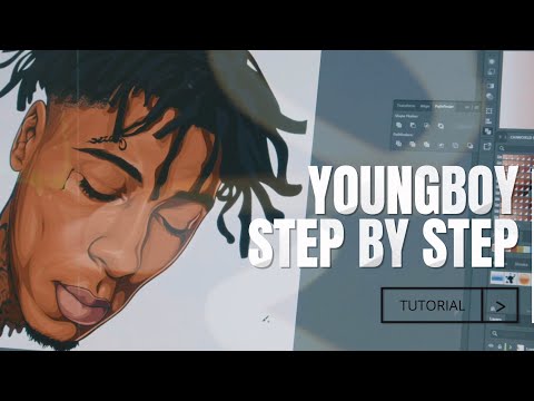 YOUNGBOY  Step by Step Adobe Illustrator #digitalart