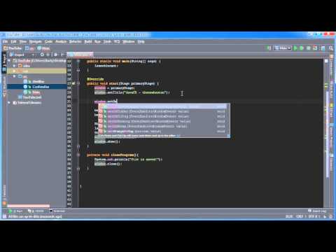 JavaFX Java GUI Tutorial - 7 - Closing the Program Properly
