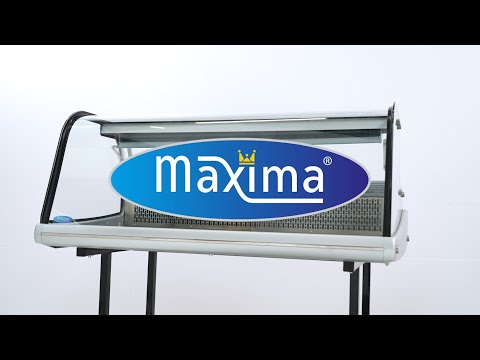 Maxima Gastro Kühlvitrine - 255 l - 125 cm - mit Ständer