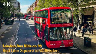 ☀️ A Sun-Drenched West London Cruise: Red Lion Square to Willesden via Bus 98