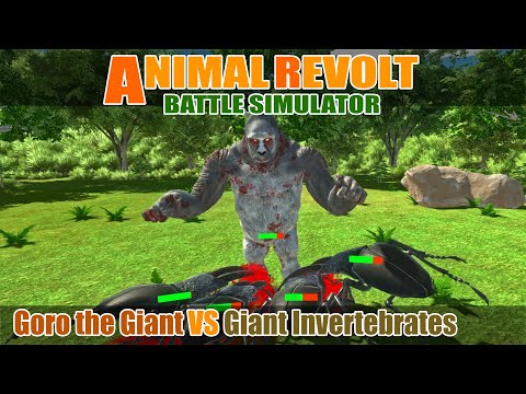 Goro the Giant vs Giant Invertebrates - Animal Revolt Battle Simulator