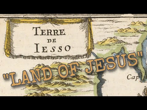 "LAND OF JESUS" - on old maps!