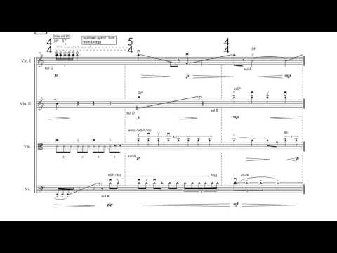 Holophony (2003) for string quartet [w/ score]