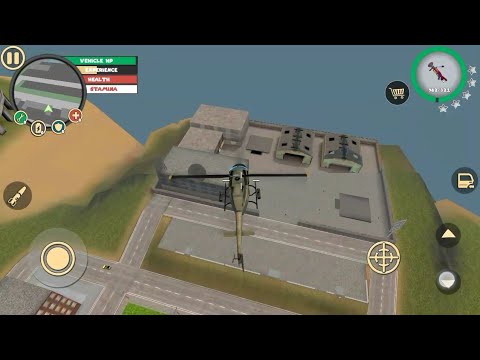 Stealing helicopter in rope hero vice town android game