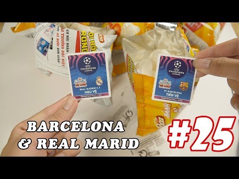 El Clásico Real và Barca sưu tập Đội Bóng Trong Mơ - Bánh Poca Match Attax 2019 - Tập 25