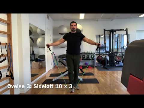 Skulder impingement - Afklemningssyndrom - Genoptræning skulder smerter - Øvelse - Behandling