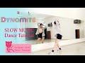 BTS Dynamite Dance Tutorial SLOW MUSIC MIRRORED