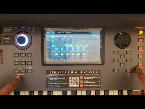 Transposing on a MONTAGE 8.