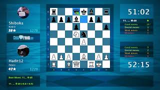 Chess Game Analysis: Hadit12 - Shiboka : 1/2-1/2 (By ChessFriends.com)