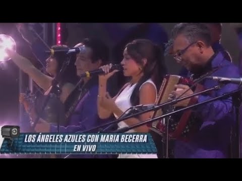 Maria Becerra y Los Angeles Azules cantando por primera vez en vivo "El Amor De Mi Vida"