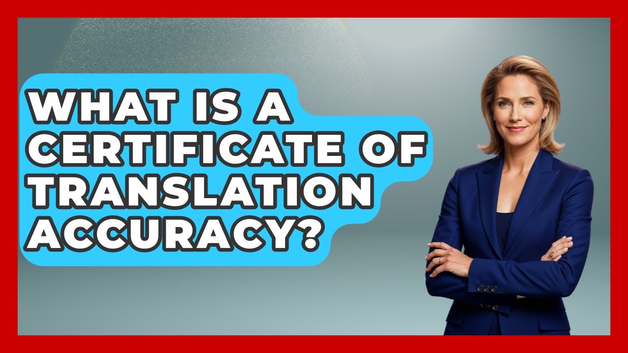 What Is A Certificate Of Translation Accuracy? - US Citizenship Immigration Guide