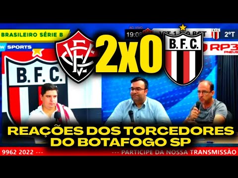 REAÇÕES DOS TORCEDORES DO BOTAFOGO SP - VITÓRIA 2X0 BOTAFOGO SP [BRASILEIRÃO SÉRIE B 2023]